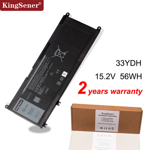 KingSener 33YDH Laptop Battery For Dell Inspiron 17 7778 7779 7773 15 7577 G3 15 3579 5587 17 3779 7588 P30E Series ► Photo 1/5