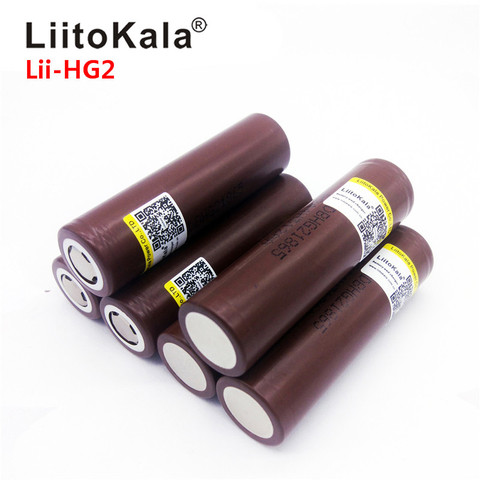 2022 LiitoKala for  HG2 18650 3000mAh High power discharge rechargeable battery high-discharge, 30A high current ► Photo 1/5