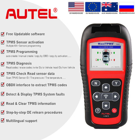 AUTEL TS501 TPMS Tool Tire Pressure Tool TPMS Sensor car Diagnostic Tool OBD2 Scanner obd diagnostic OBD2 Code Reader ► Photo 1/6