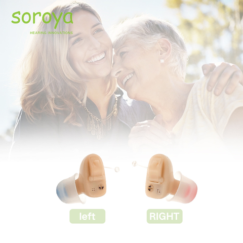 Soroya Hearing Aid Mini CIC Invisible Ear Sound Amplifier Enhancer Wireless Portable Ear care Made in China ► Photo 1/6