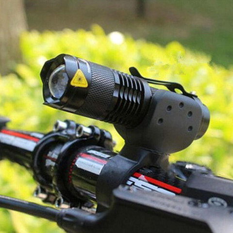 LISM 3000LM 3 Mode 7W Bicycle Light Q5 Led Cycling Front Light Bike Lights Lamp Torch Waterproof Zoom Bike Flashlight, Use 14500 ► Photo 1/6