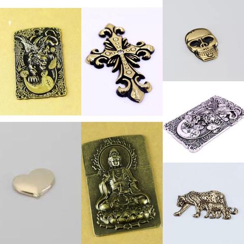 Pixiu and Buddha Statue Pure copper creative DIY lighter Patch lighter personalized jewelry accessories ► Photo 1/4