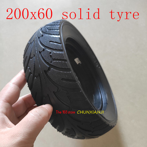 Lightning delivery 200x60 electric scooter solid tire explosion-proof tire 8 inch pneumatic tire hollow stab-proof tire 200*60 ► Photo 1/6