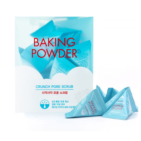 Korea BAKING POWDER exfoliating face facial scrub deep facial cleanser tighten pores remove blackheads ► Photo 1/6