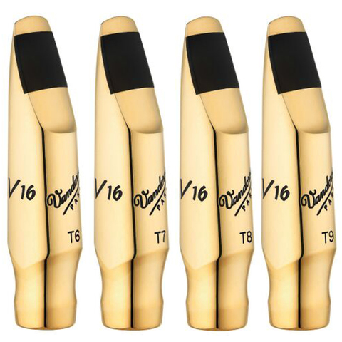 Brand New Professional V16 Metal Tenor Saxophone Mouthpieces Gold Plated Sax Mouth Pieces Accessories T5 T6 T7 T8 T9 ► Photo 1/6