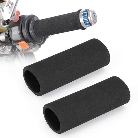 New 2pcs Black Motorcycle Grip Cover Slip-on Foam Anti Vibration Comfort Handlebar Grip Cover For Bmw Motorcycle Accessories ► Photo 1/6