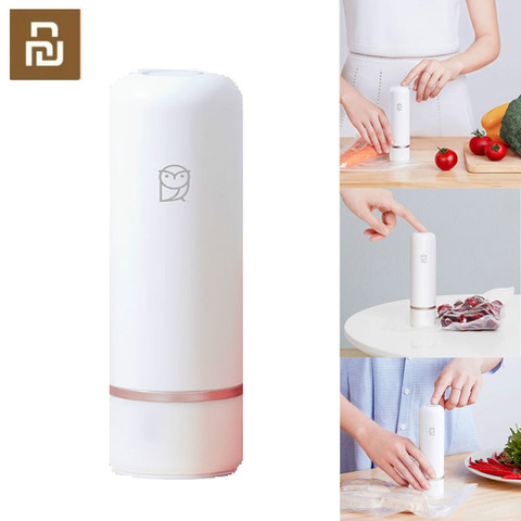 OriginaXiaomi Mijia Smart Handheld Vacuum Pump Electric Suction Pump Automatic Manual Mode Compression Bag for Food Preservation ► Photo 1/6