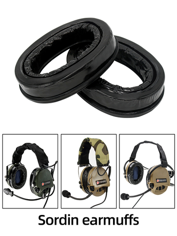 Silicone Ear Cups for MSA Sordin Tactical Headsets,Comfort Replacement Sordin Earmuffs ► Photo 1/6