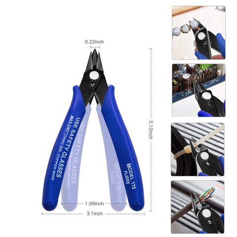 3D Printer Parts Plato. PLATO 170 U.S. US American Wishful Clamp DIY Electronic Diagonal Pliers Side Cutting Nippers Wire Cutter ► Photo 1/6