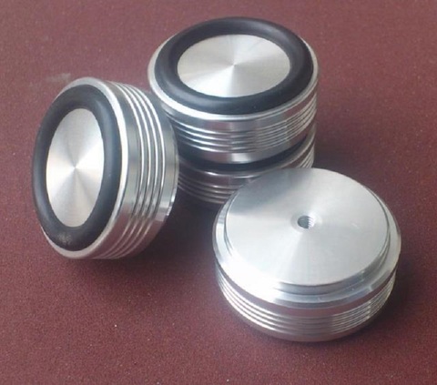 BRZHIFI aluminum feet (with rubber ring) for power amplifier/preamplifier/speaker D:44mm H:19mm ► Photo 1/3