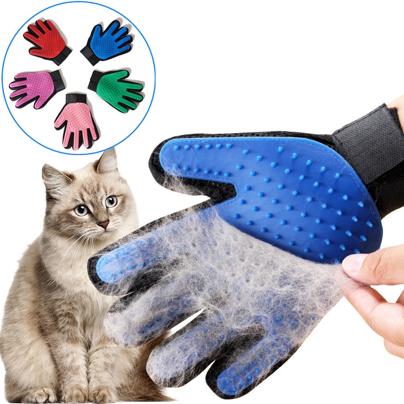1Pc Pets Dog Cat Grooming Massage Hair Bath Brush Hair Comb Silicone Home Clean 