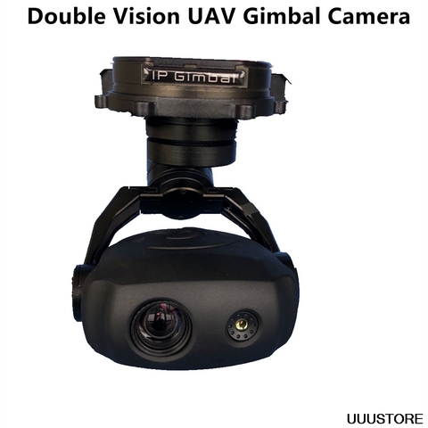 Three-axis stabilized Gimbal 10x optical zoom Infrared thermal imaging visible HDMI camera double vision TSHD10T3 for UAV FPV RC ► Photo 1/6