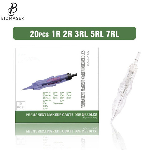 20PCS Screw Cartridges Needles Tattoo 1R/2R/3/4/5/7RL Permanent Makeup Machine Needles Professional Needles for Tattoo Machine ► Photo 1/6