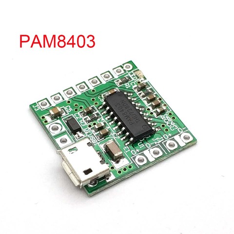 PAM8403 DC 5V Mini Class D 2x3W USB Power Amplifier Board DIY Bluetooth Speaker 2 * 3W Class D digital amplifier board ► Photo 1/4