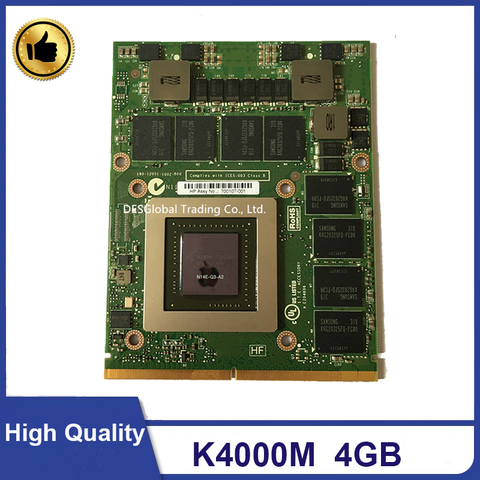 Quadro K4000M K4000 GDDR5 4GB Video Graphics Card N14E-Q3-A2 For Dell M6600 M6700 M6800 HP 8740W 8760W 8770W Laptop Fully Tested ► Photo 1/5