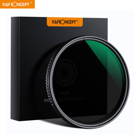 K&F Concept 37/40.5/55/67/72/77mm Variable Neutral Density ND8-ND2000 ND Filter for Camera Lense with Multi-Resistant Coating ► Photo 1/6