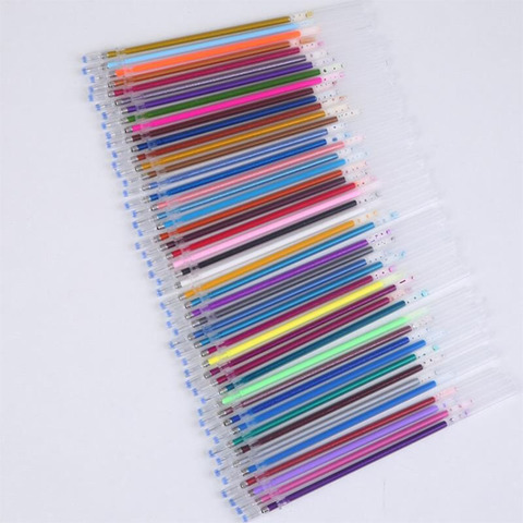 12/24/36/48/100Pcs Color Gel Pen Refill Rod 0.7mm Ball Pen Painting Gel Ink Pens Refills Glitter Highlighter DIY Graffiti Tools ► Photo 1/5