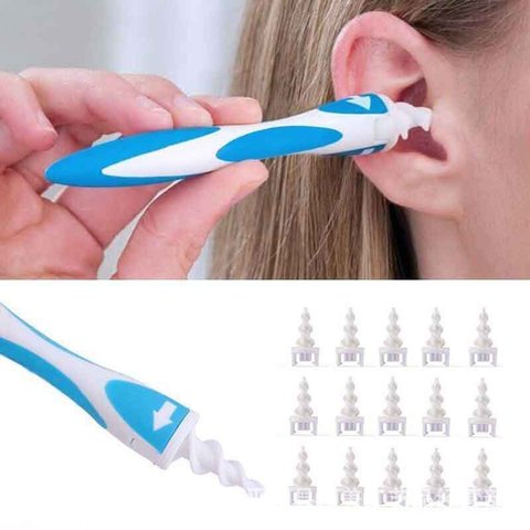 New Ear Cleaner Spiral Soft Swab Pick Tool Set Q-Grips+16pcs Ear Wax Removal Tool Remover Limpiador De Oidos Ear Cleaning Sticks ► Photo 1/6