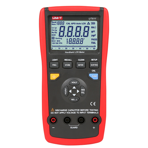UNI-T UT611 Portable Handheld Digital LCR Meters Auto LCR Smart Measurement Inductance Capacitance Resistance Frequency Testers ► Photo 1/6