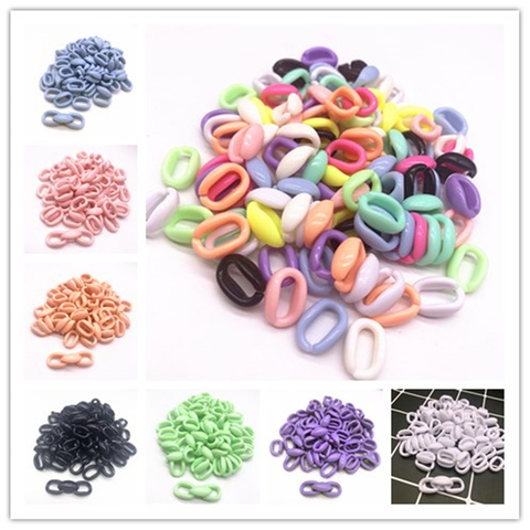 50pcs/15x10mm Acrylic Chain Links DIY Charm Accessories for Jewelry Making ► Photo 1/6