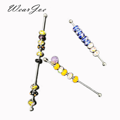 Wholesale Jewelry Charm Beads Display Metal Rod 2mm 3mm Hole Pandora Bracelet Beads Holder Organizer Trollbeads Storage Showcase ► Photo 1/6