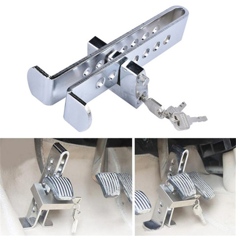 Universal Auto Car Brake Clutch Pedal Lock Alloy Steel Security Anti-Theft For Cars Truck Throttle Accelerator Pedal Lock ► Photo 1/6