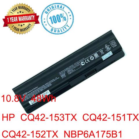 Hot Sell 6CELL Battery For HP Pavilion DM4 DM4T DV3 Dv7-2100 G4 G6 G7 G62 G62T G72 MU06 HSTNN-UBOW Presario CQ42 CQ56 CQ62 ► Photo 1/6