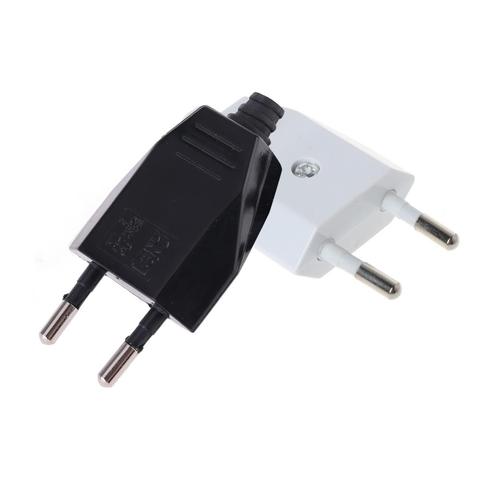 2 Pcs German Type European 2 Pin Plugs Network Cables 2.5A 220V Electric Contact ► Photo 1/6