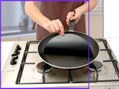 2pcs Reuseable Non-stick Mat Pan Fry Liner Sheet Cooking Wok Sheet Pad Kitchen BBQ Baking Mats Cooking Tool Round ► Photo 1/6