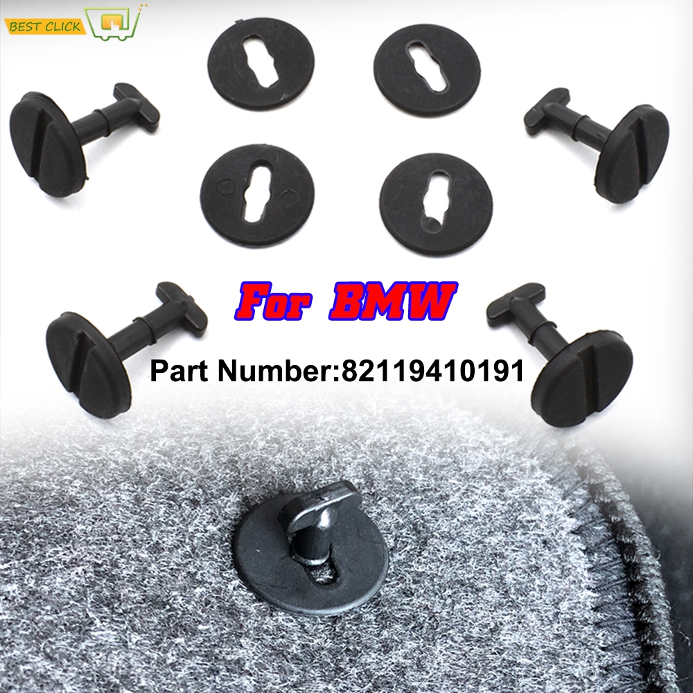 4Pcs Car Carpet Floor Mat Clips Twist With Washers For BMW E32 E36 E46 E38  E39 82119410191 Holders Fixing Grips Buckles Clamps - Price history &  Review