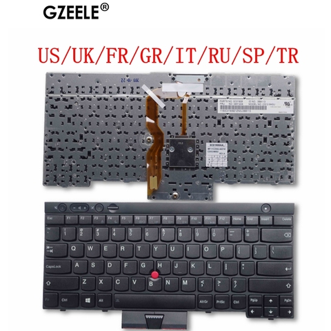 US/UK/FR/GR/IT/RU/SP/TR New Keyboard for Lenovo ThinkPad L530 T430 T430S X230 W530 T530 T530I T430I 04X1263 04W3048 04W3123 ► Photo 1/6