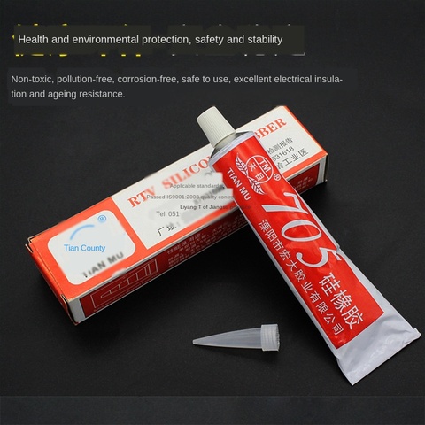 New 705 High Temperature Clear Silicone Rubber Insulating Electronic Sealant Adhesive Glue Glass Metal ► Photo 1/6