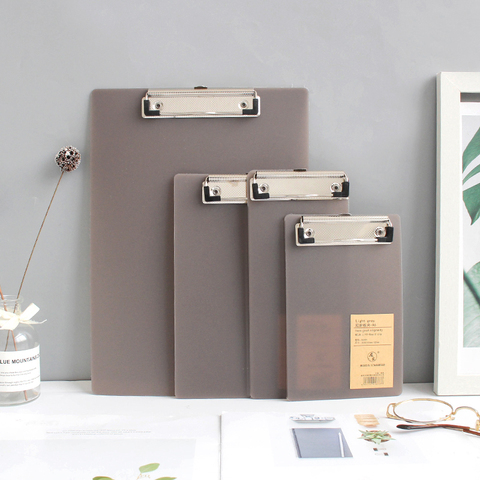 A6 / A5 / A4 clipboard clips Folder Board Menu Paper Clamp Gray Writing Clips Ticket Holder Hanging Cardboard Notepad board ► Photo 1/6