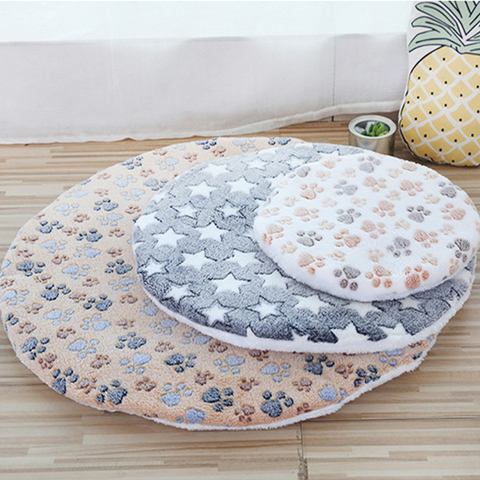 Soft Pet Dog Mat Bed Sofa Cushion Cotton Washable Round Pet Blanket Double-sided Warm Sleeping Beds For Small Medium Dogs Cats ► Photo 1/6