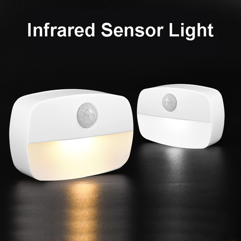 PIR Motion Sensor Night Light Human Infrared Activated Movement Detect Wall Emergency Lamp Hallway Bedroom Closet Stair Lamps ► Photo 1/6