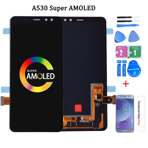 Super Amoled For SAMSUNG GALAXY A8 2022 Duos  A530 A530F lcd A530F/DS LCD Display Touch Screen Digitizer Assembly ► Photo 1/6