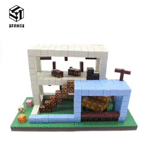 Magnetic Building Blocks Toy My World Happy Farmhouse Diy Kit Toys model Hobby Children Boy Kids Mini Blocks Bricks Architecture ► Photo 1/6