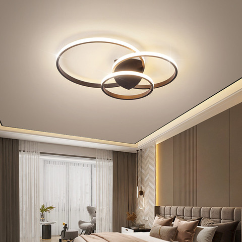 LED Chandelier Modern for the Living Room Kitchen Dining Table Bedroom Circle White Black Ceiling Pendant Lamp Home Lighting ► Photo 1/6