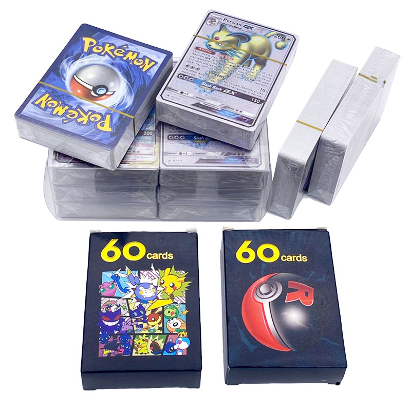 60-300Pcs TOMY POKEMON TAG TEAM GX VMAX V MAX for Shining Game Battle Carte  Card Children Toy