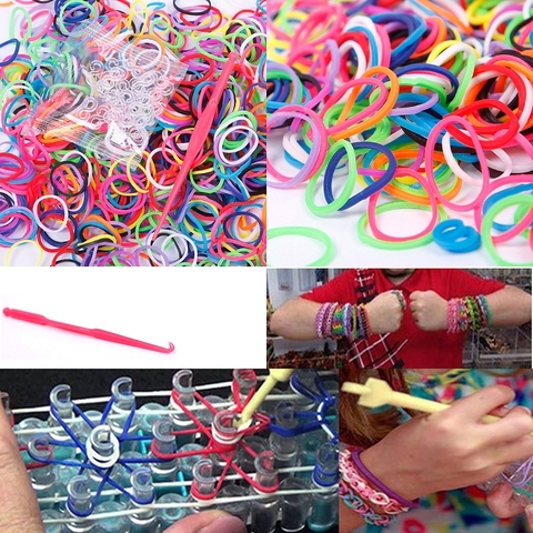 2022 Hot Diy Toys Rubber Bands Bracelet for Kids or Hair Rubber Loom Bands Refill Rubber Band Make Woven Bracelet DIY Gift ► Photo 1/1