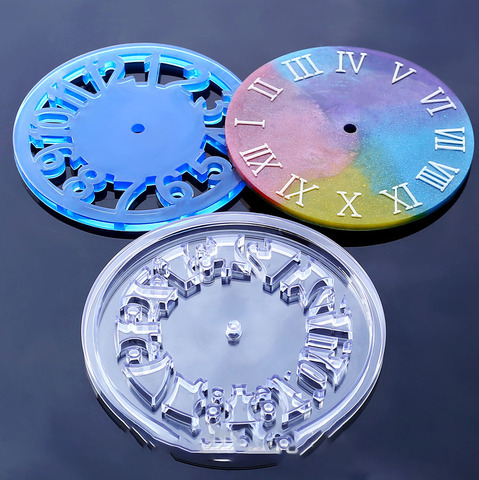 Creative DIY Clock Silicone Mold For Uv Epoxy Resin Decorative Craft DIY Home Molds Making Tools ► Photo 1/6