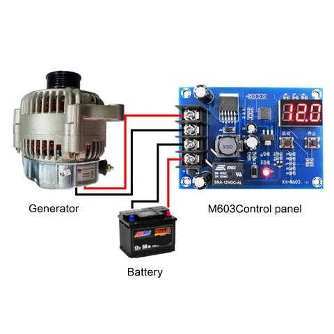 12-24V XH-M603 Charging Control Module Storage Lithium Battery Charger Control Switch Protection Board With LED Display ► Photo 1/5