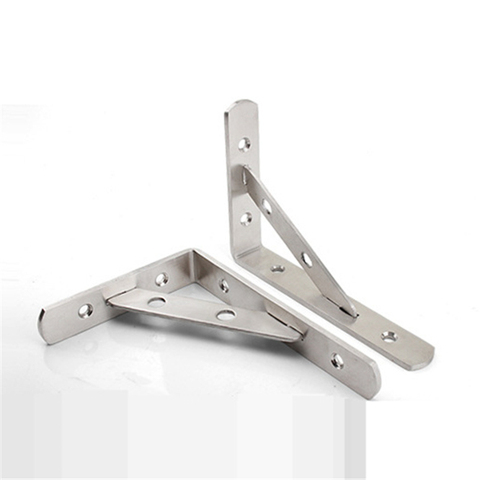 Stainless Steel Triangle Bracket Heavy Support Wall Mounted Bench Table Shelf Bracket bookshelf Furniture Hardware Wall support ► Photo 1/6