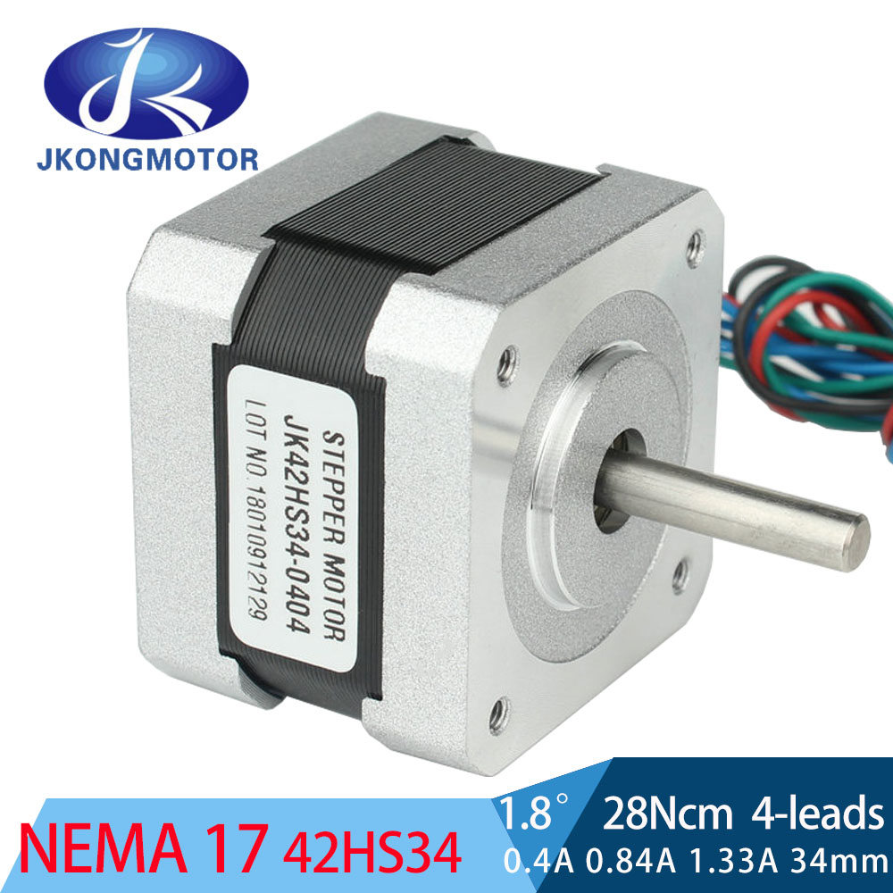 5X 28Ncm Nema 17 Stepper Motor 0.4A 4 Wire Cable For 3D printer CNC Reprap NEW 