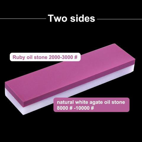 Durable 1PC Whetstone 3000# grit Ruby Sharpening Stone & 10000# grit Agate Stone Knife Sharpener Fine Stone Polishing Stone ► Photo 1/1