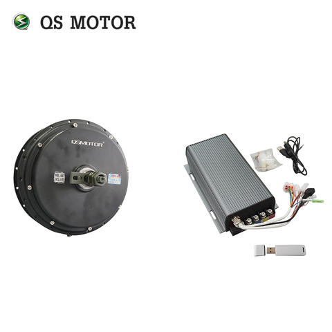 QS Motor Bicycle Spoke motor 3000W 205 (50H) V3 Type Hub Motor with SVMC72150 controller 72V 80-100km/h customize speed ► Photo 1/1