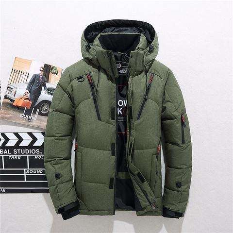 Snow Down Jackets Men Winter Thick Warm Thermal Parka Coats Outdoor Windbreaker Mountain Skiing Snowboard Trekking Hiking Jacket ► Photo 1/6