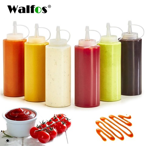 1PCS Condiment Squeeze Bottles Salad Sauce Bottle Olive Oil