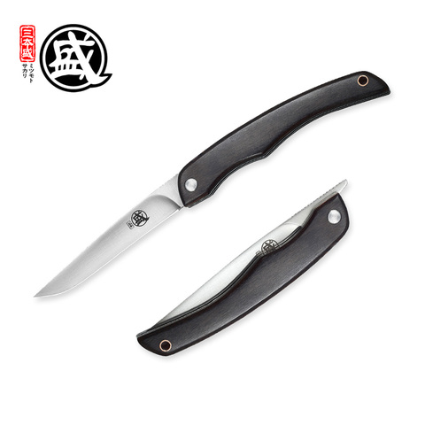 MITSUMOTO SAKARI Japanese handcrafted folding knives Ebony handle pocket  carry knives Multi-functional Utility Knife - Price history & Review, AliExpress Seller - Shop5539001 Store