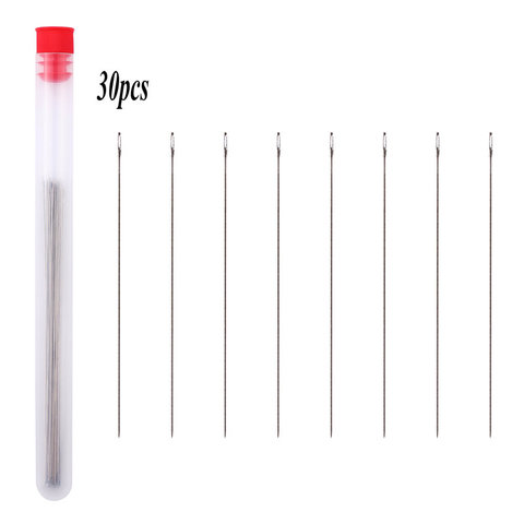 8cm 10cm stainless steel beading needles easy jewelry making tools beading pins needles for beading diy jewelry making 30pcs ► Photo 1/6